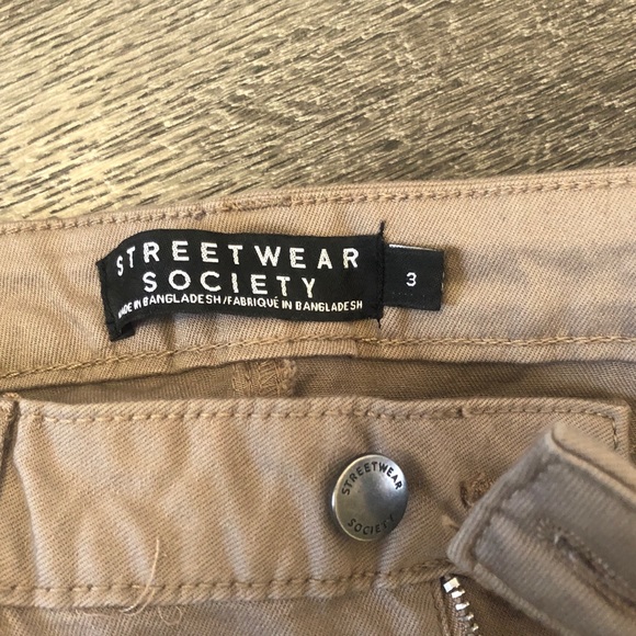 Tan Ribbed Skinny Jeans - Picture 5 of 5